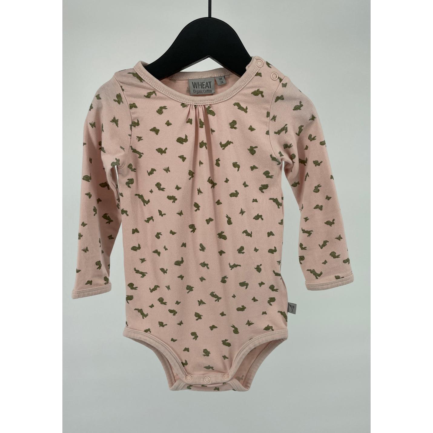 Romper Roze met Gouden Glitter Print Maat 74