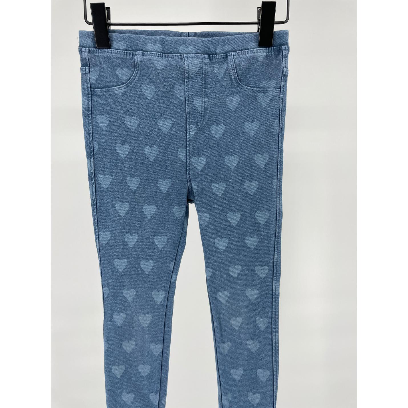 Broek Blauw Hartjes Print Maat 110; Afbeelding: 3