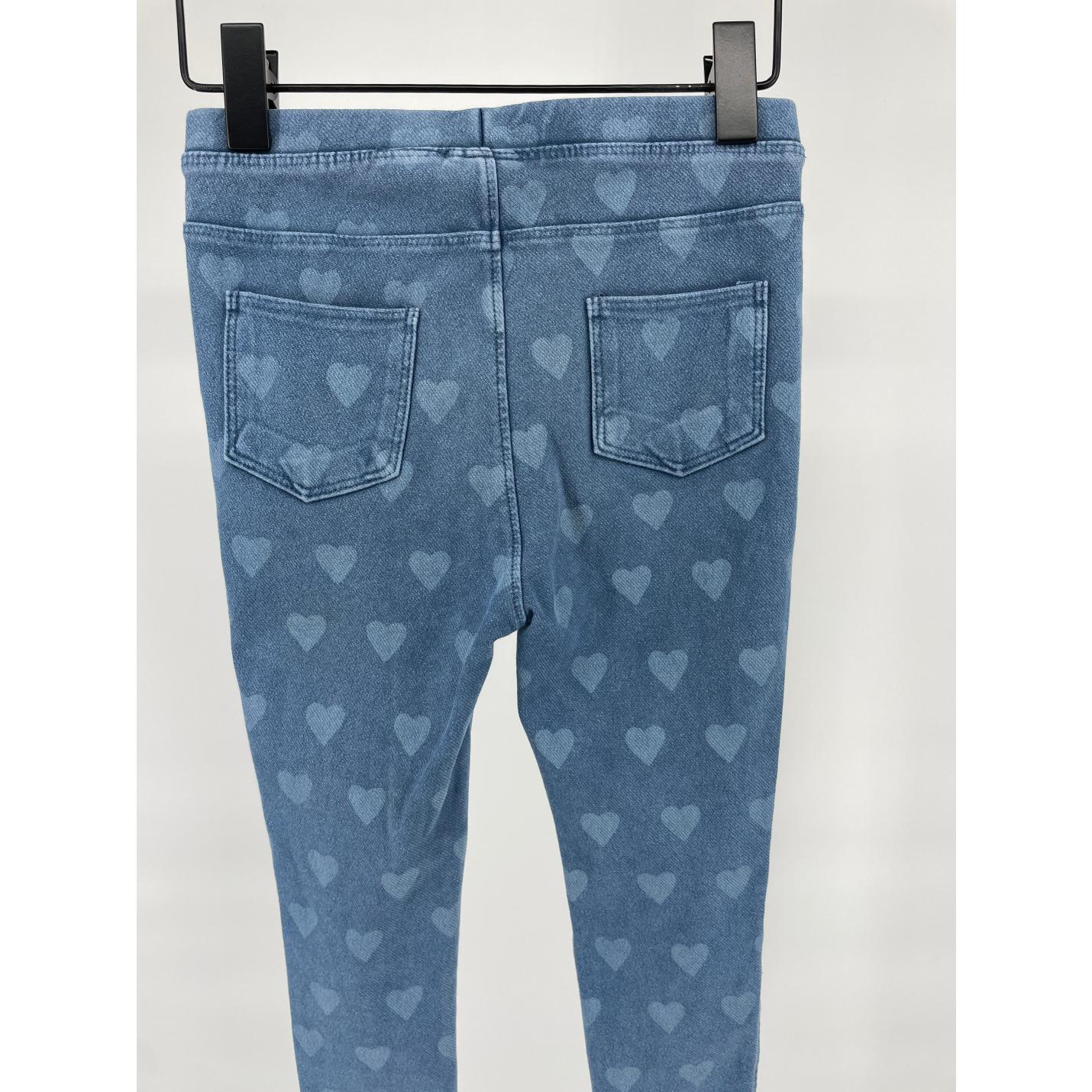 Broek Blauw Hartjes Print Maat 110; Afbeelding: 4