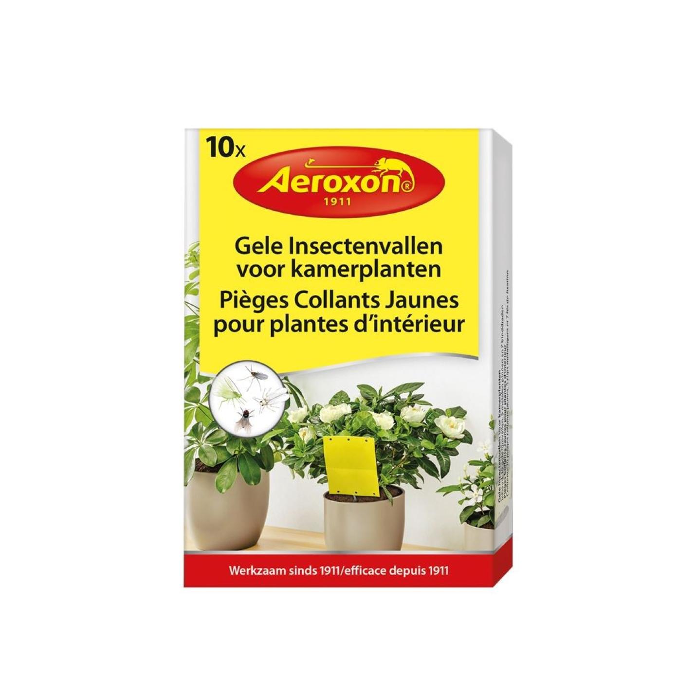 BSI Aeroxon Gele Insectenvallen voor kamerplanten 10 st.
