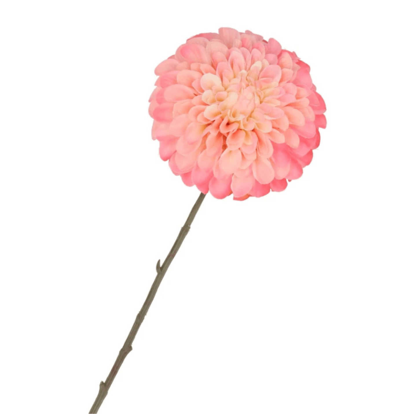 Kunstbloem Dahlia bol - licht roze; Afbeelding: 2