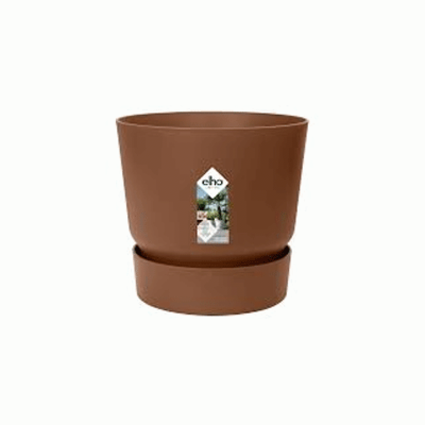 Elho Greenville rond 40cm gemberbruin