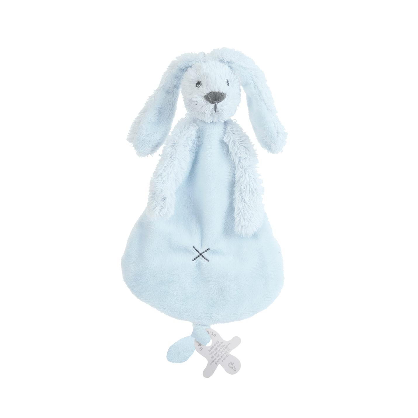 knuffeldoekje rabbit richie blauw