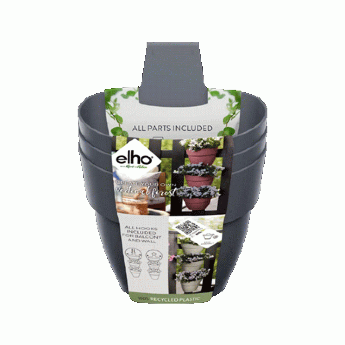 Elho Vibia Campana vertical forest antraciet