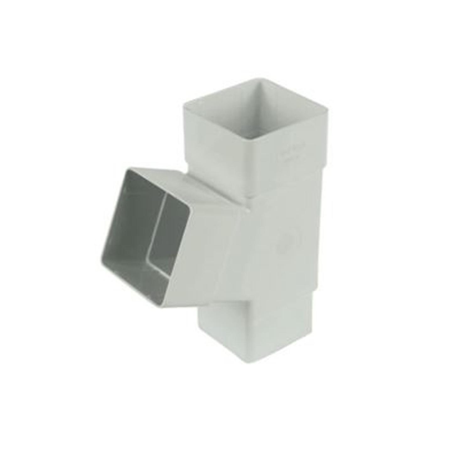 Square line regenpijp Y-stuk 67,5 graden wit