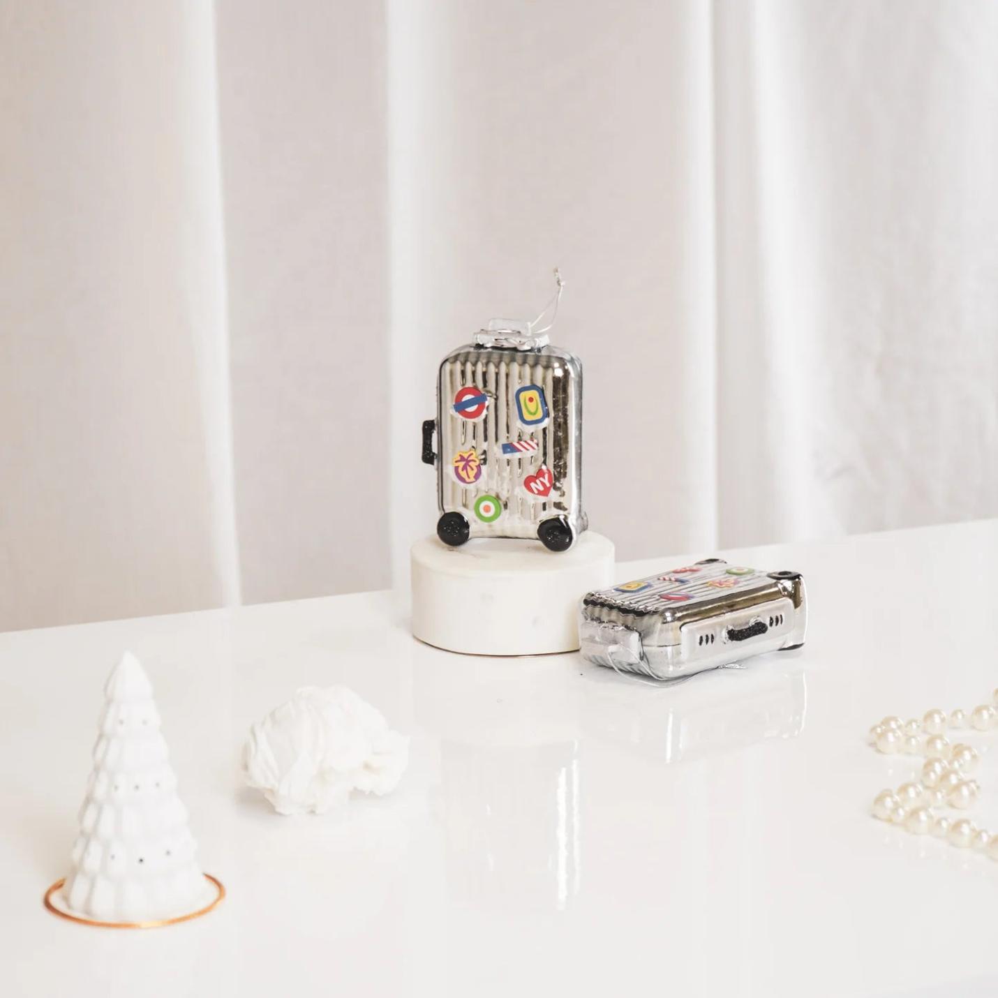 Housevitamin Kerstornament koffer zilver; Afbeelding: 2