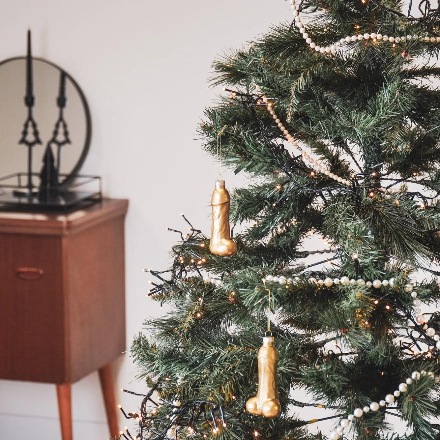 Housevitamin Kerstornament Piemel goud; Afbeelding: 2