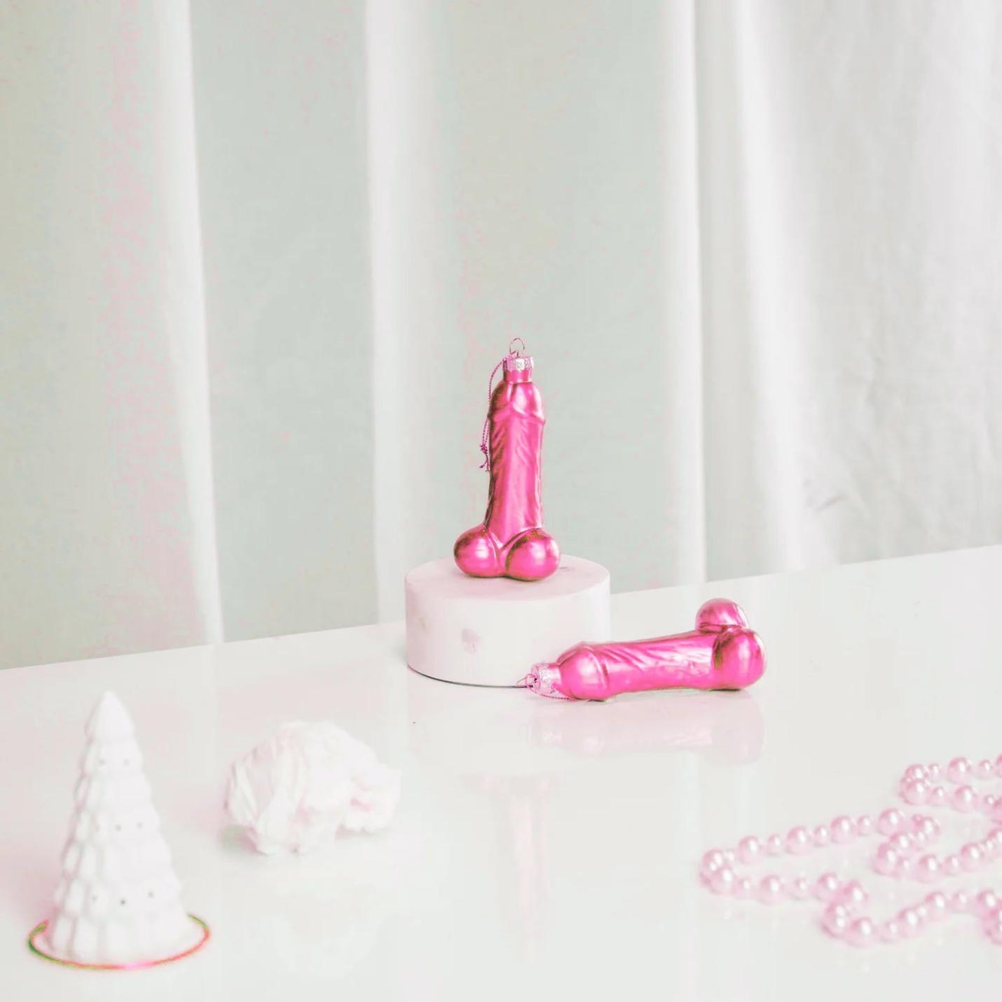 Housevitamin Kerstornament Piemel paars; Afbeelding: 2