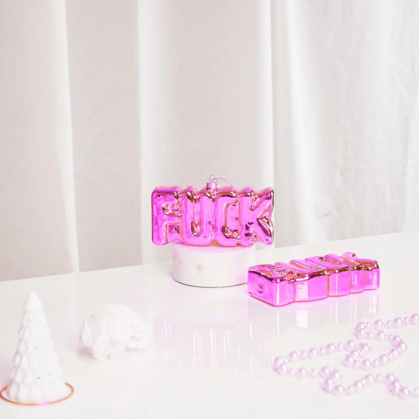 Housevitamin Kerstornament Fuck roze; Afbeelding: 2