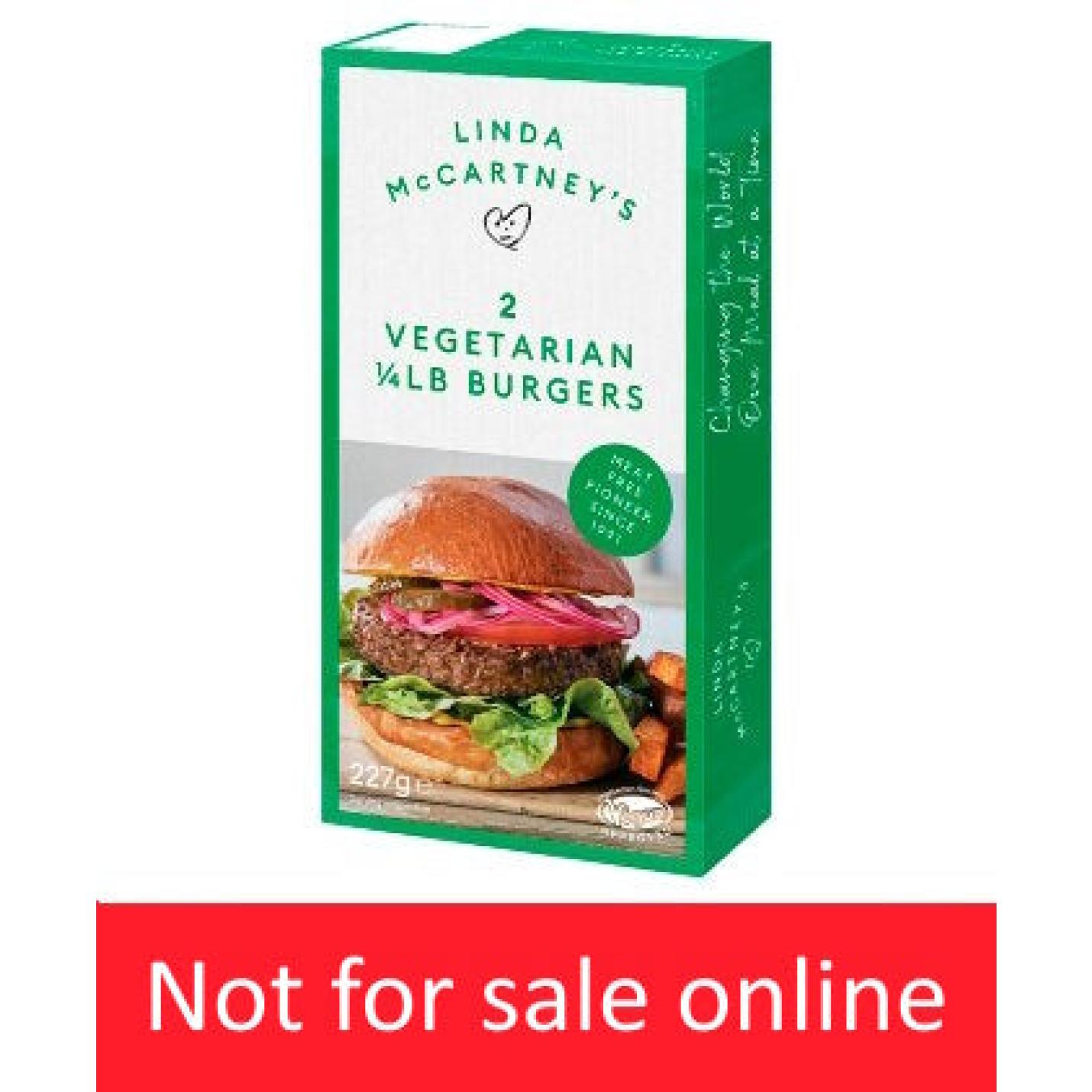 Linda McCartney's 2 Quarter Pounder Burgers