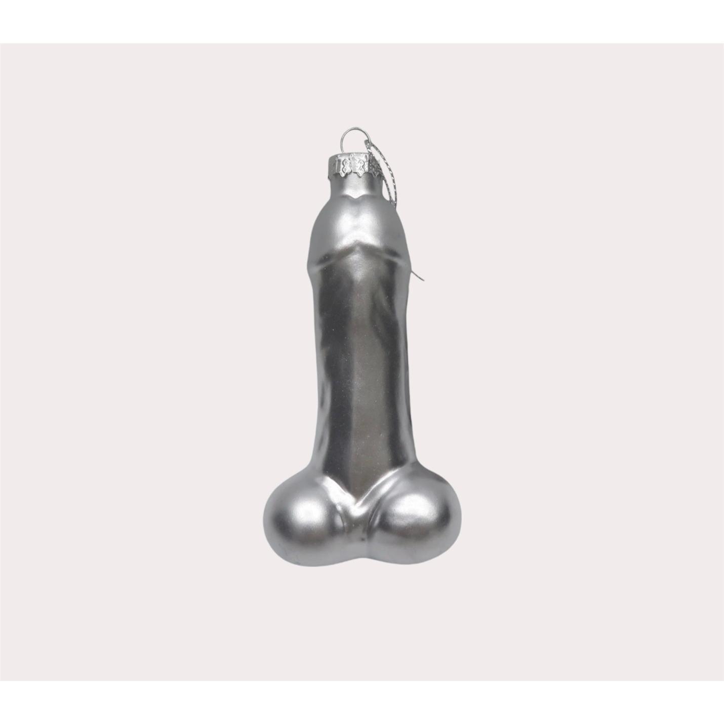 Housevitamin Kerstornament Piemel zilver