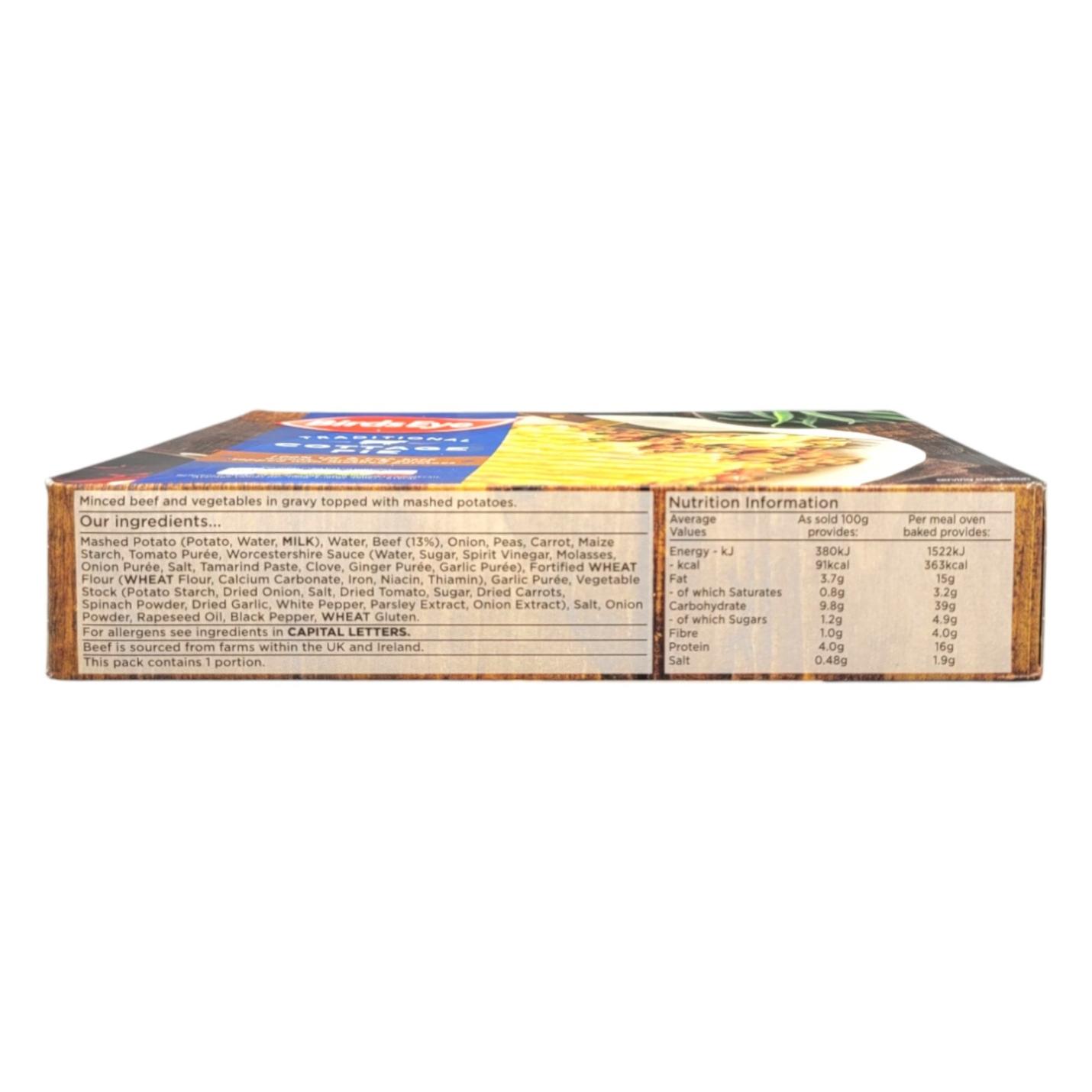 Birds Eye Cottage Pie 400g ingredients