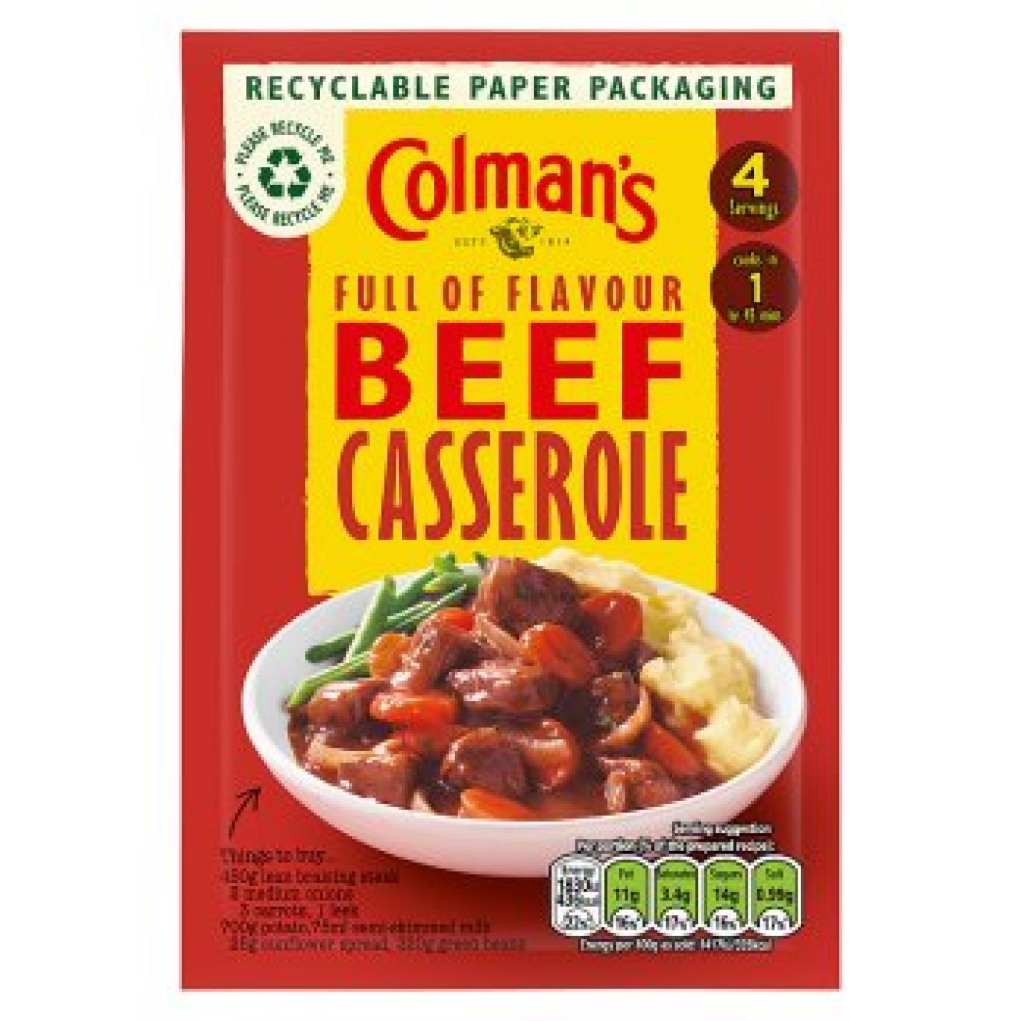 Colman's Beef Casserole Mix 40g