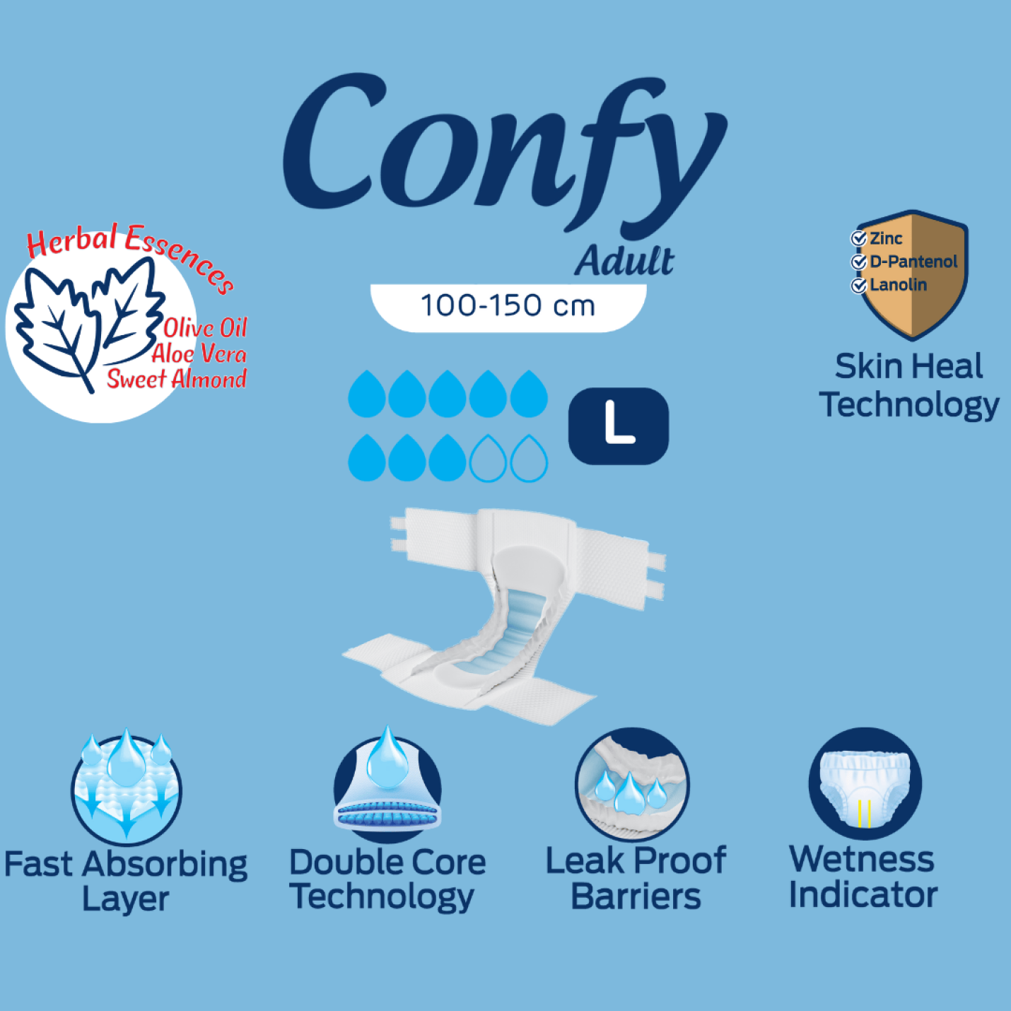 Confy Adult Slip XL - 30 Slips - Jumbo Pack; Afbeelding: 3
