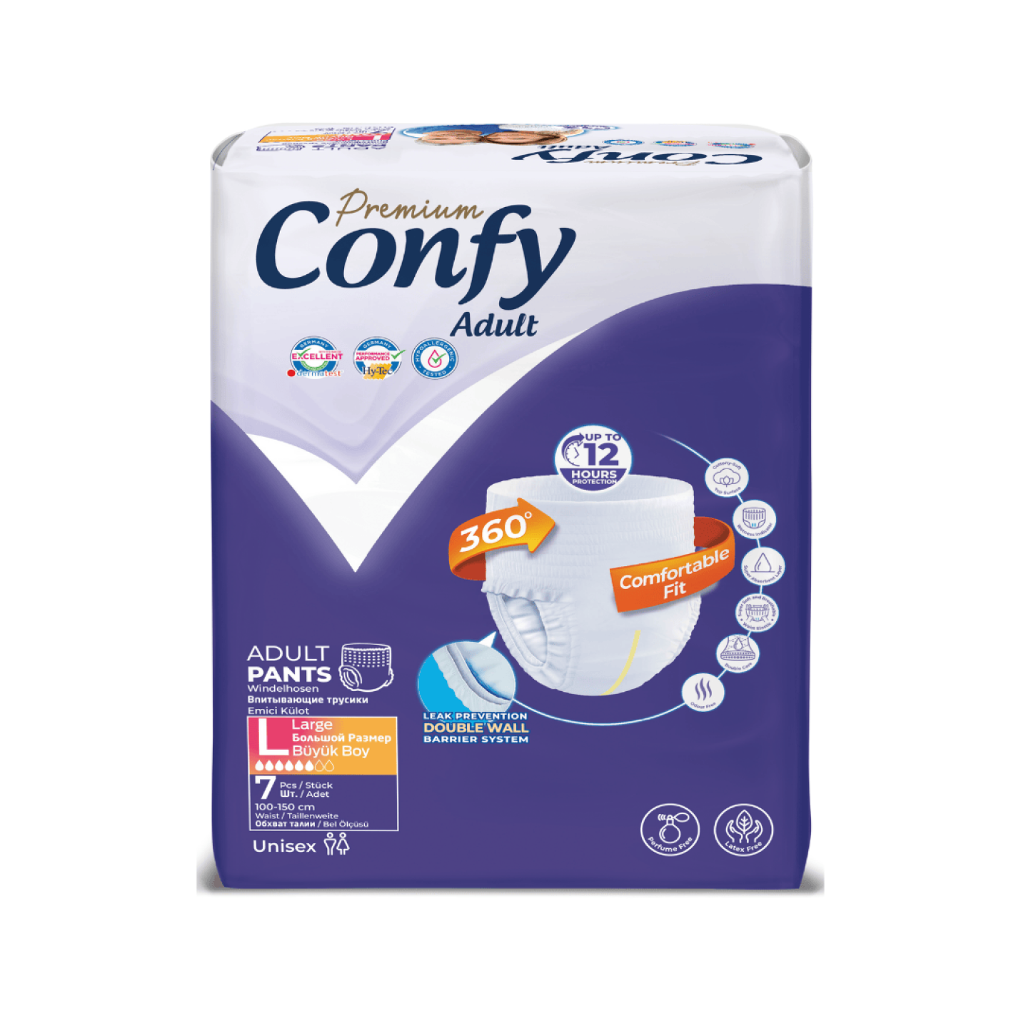 Confy Adult Incontinentie luierbroek - Large - 7 Stuks - Eco Pack; Afbeelding: 2