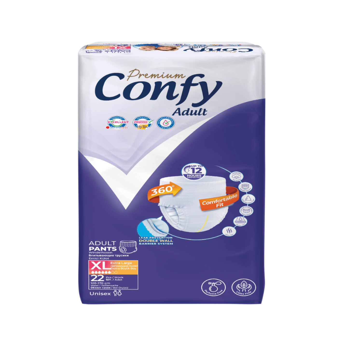 Confy Adult Incontinentie luierbroek - XL - 22 Stuks - Jumbo Pack; Afbeelding: 2