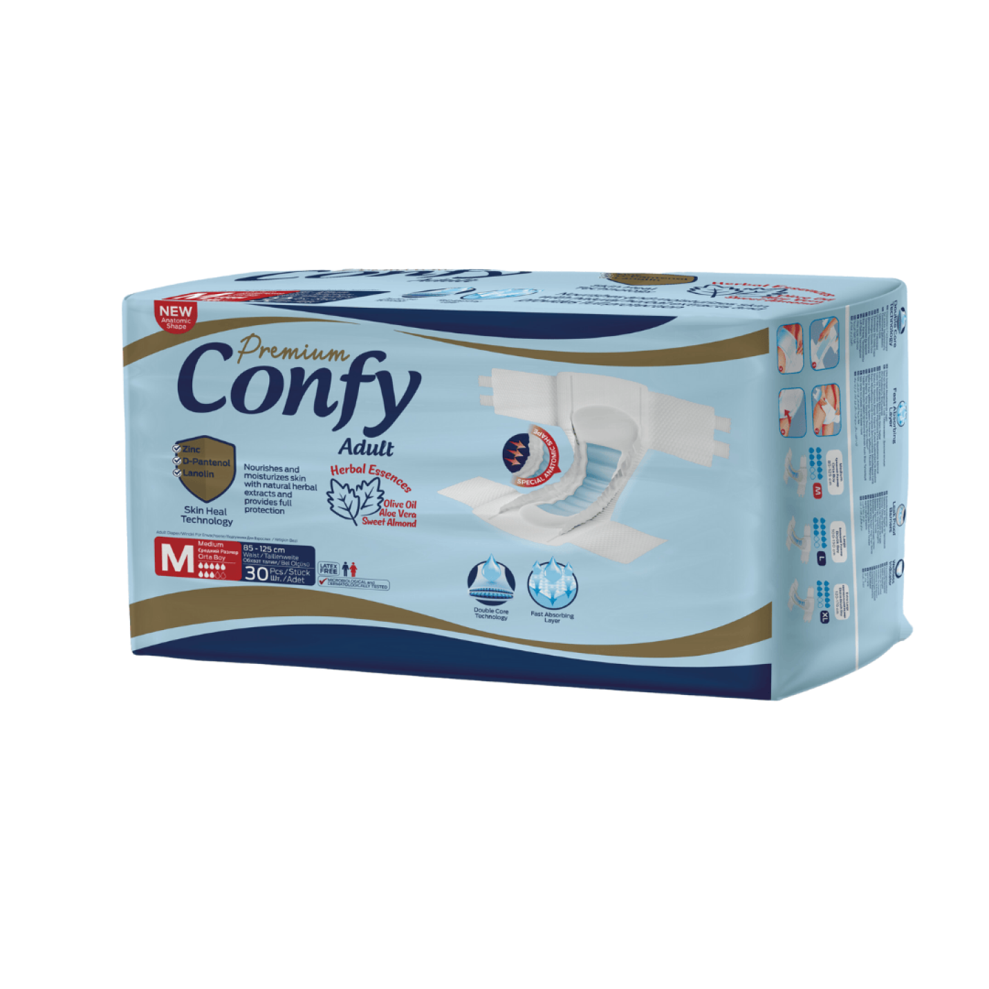 Confy Adult Slip Medium - 30 Slips - Jumbo Pack; Afbeelding: 2