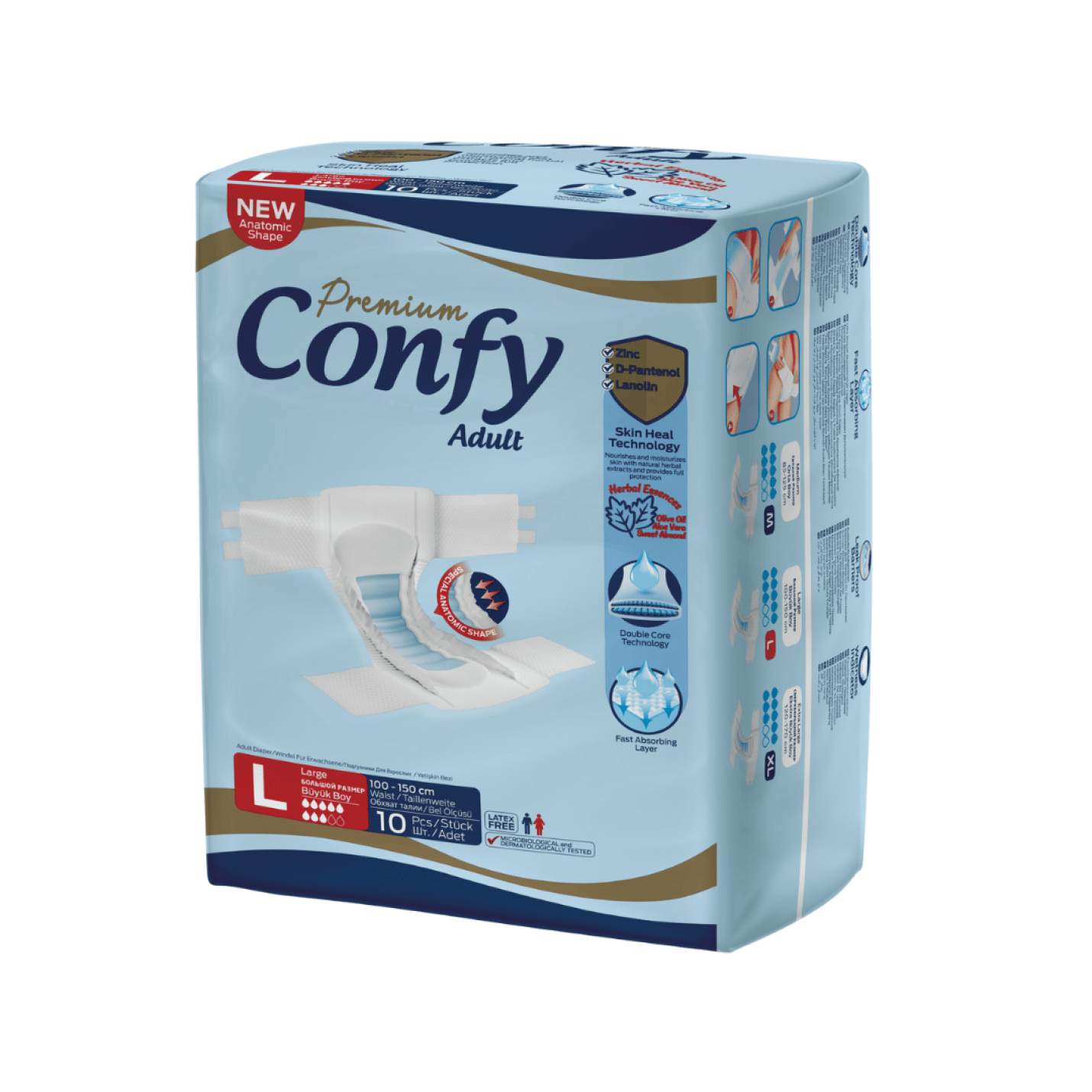 Confy Adult Slip Large - 10 Slips - Eco Pack; Afbeelding: 2