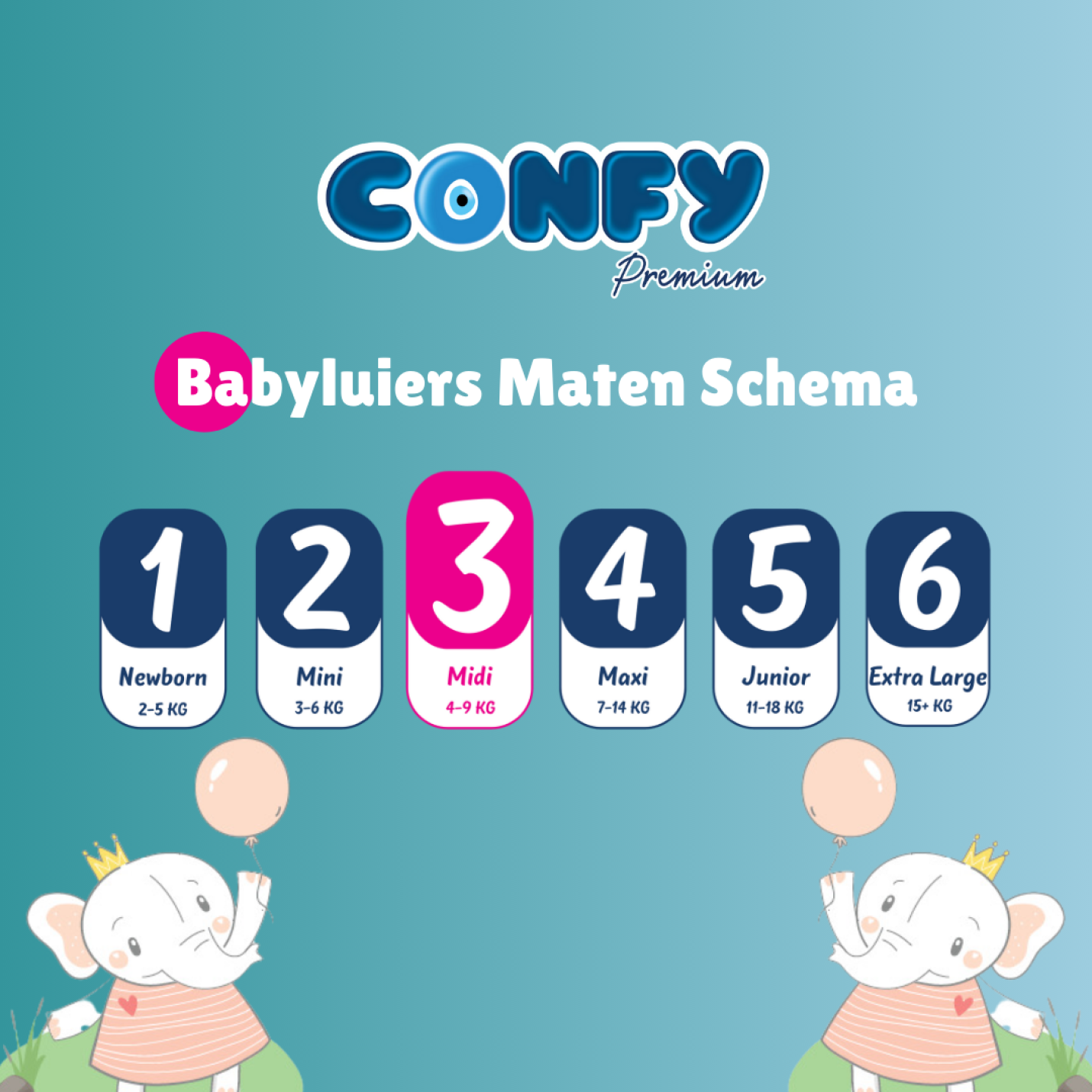 Maat 3 - (4kg-9kg) - 180 Luiers - Maandbox; Afbeelding: 4
