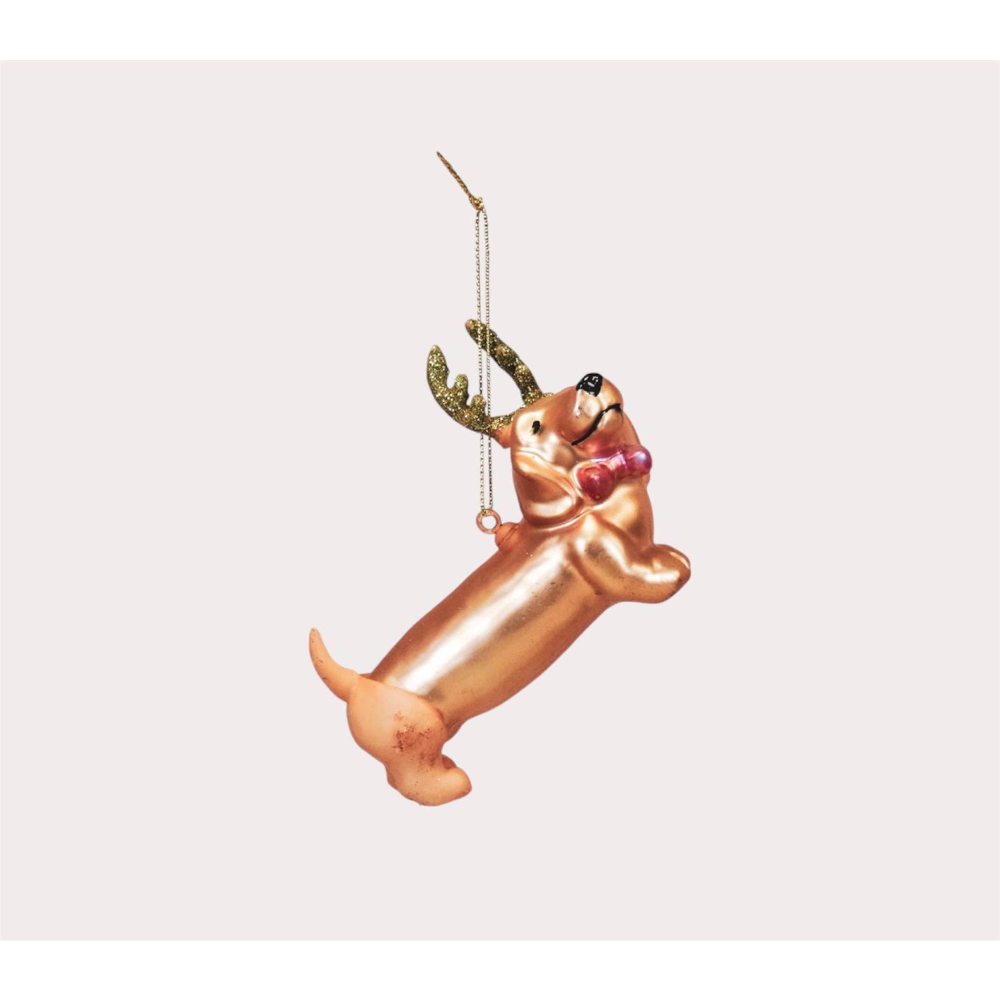 Housevitamin Kerstornament Teckel Rendier