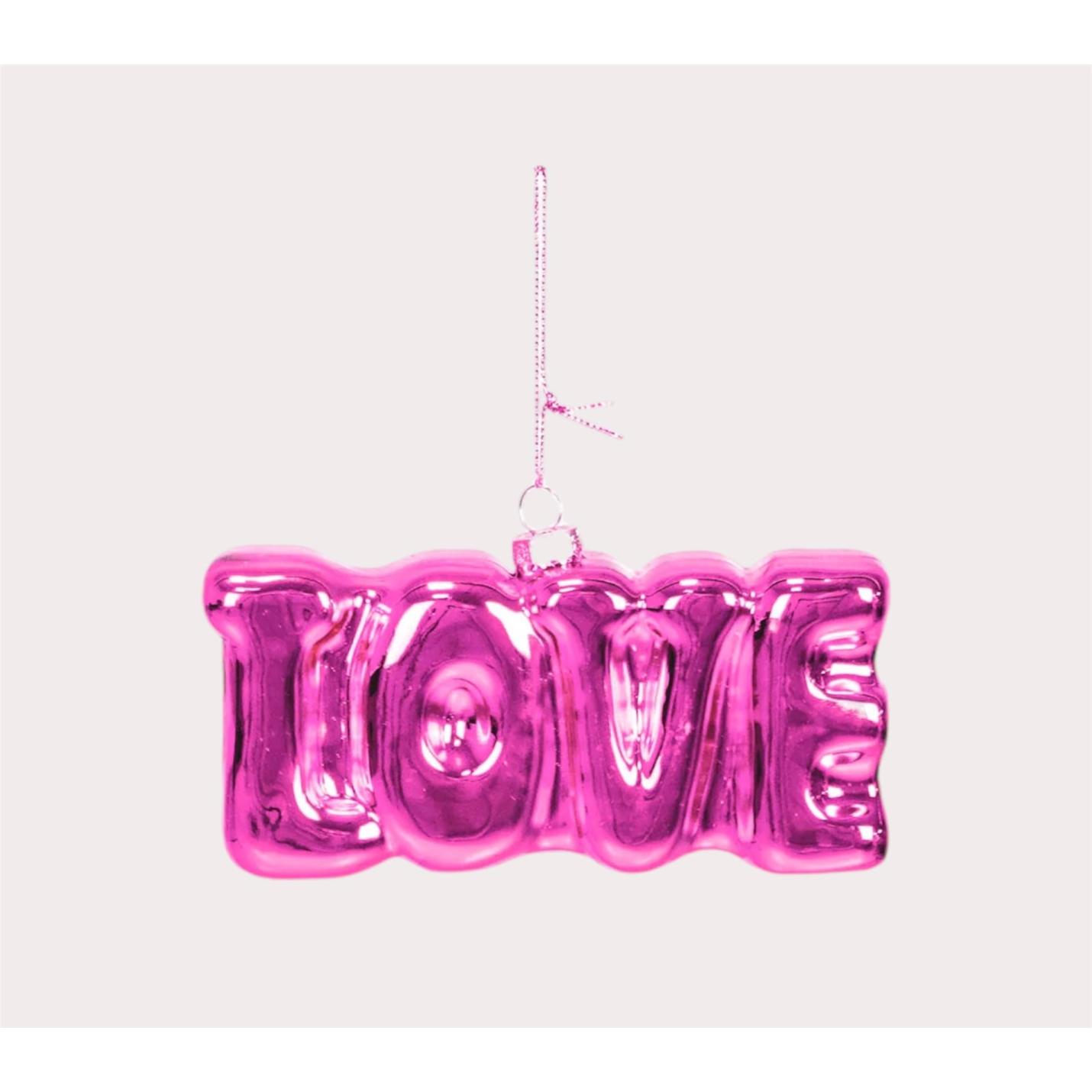 Housevitamin Kerstornament Love roze