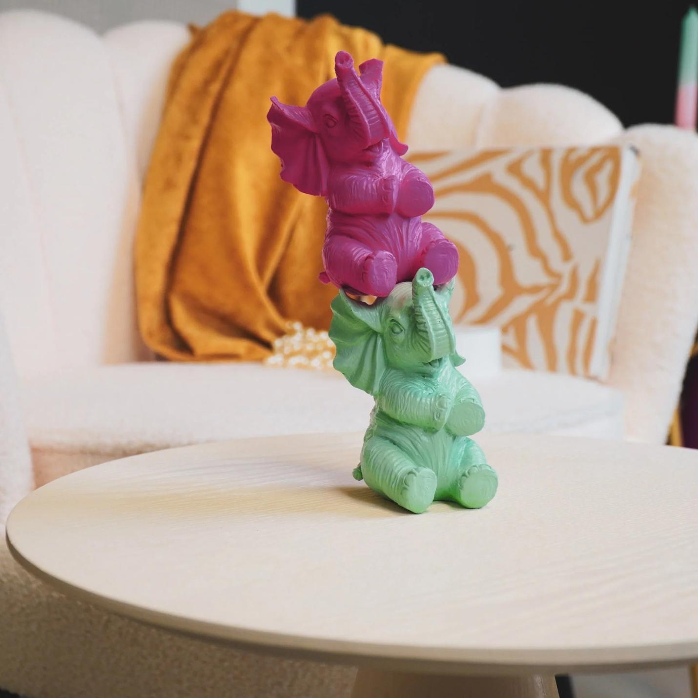 Housevitamin Ornament Olifant Fluor Roze; Afbeelding: 3