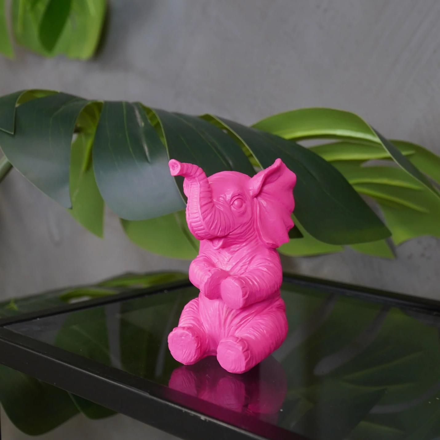 Housevitamin Ornament Olifant Fluor Roze; Afbeelding: 2
