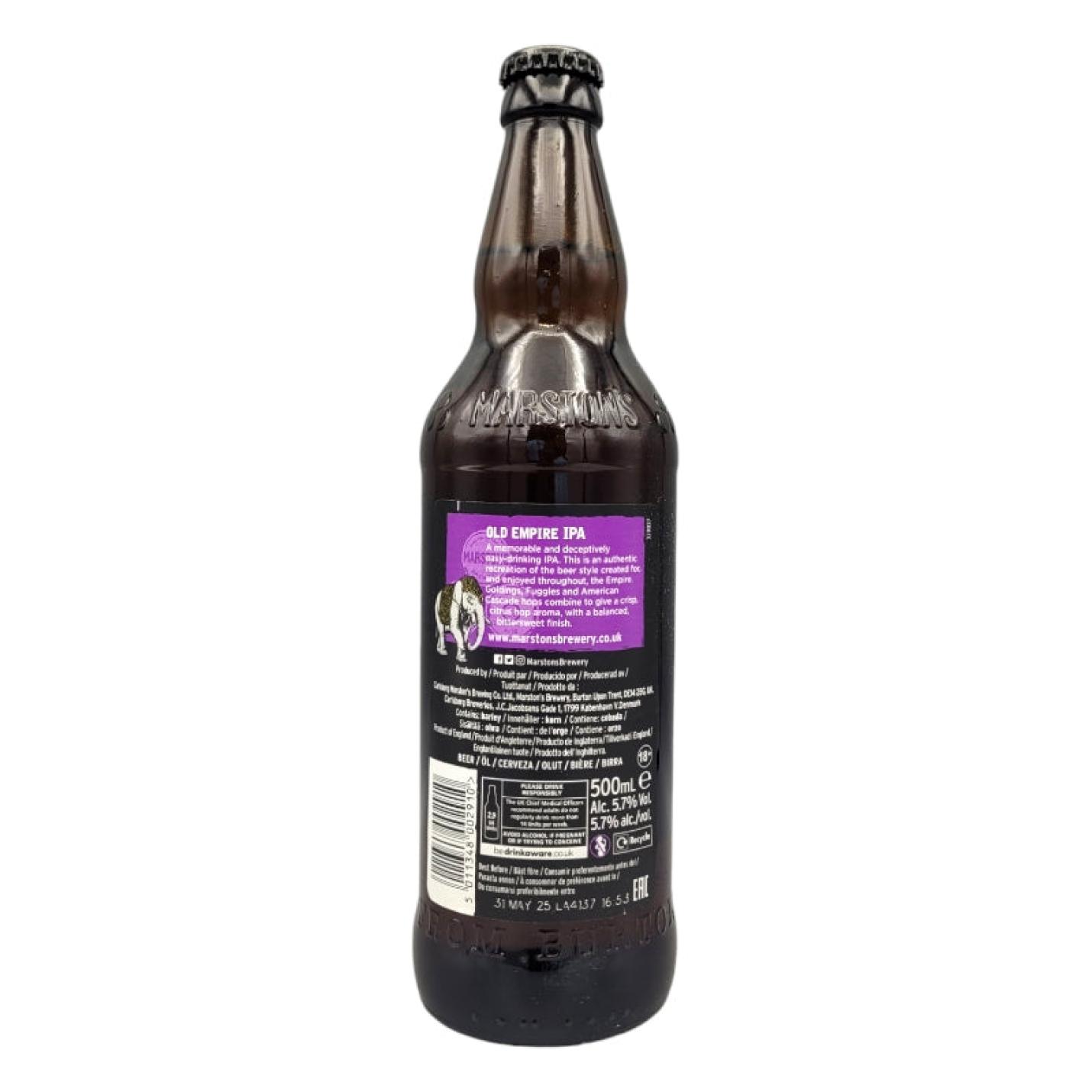 Marston's Old Empire, 500ml ingredients