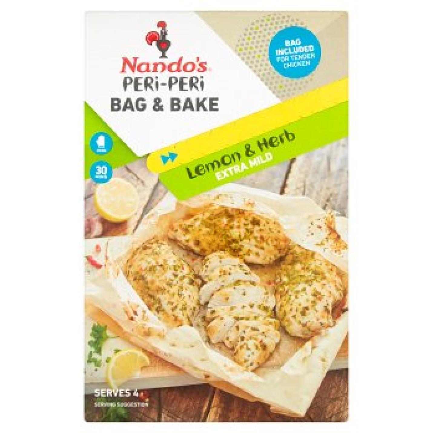 Nando's Peri-Peri Bag &amp; Bake Lemon &amp; Herb, 20g