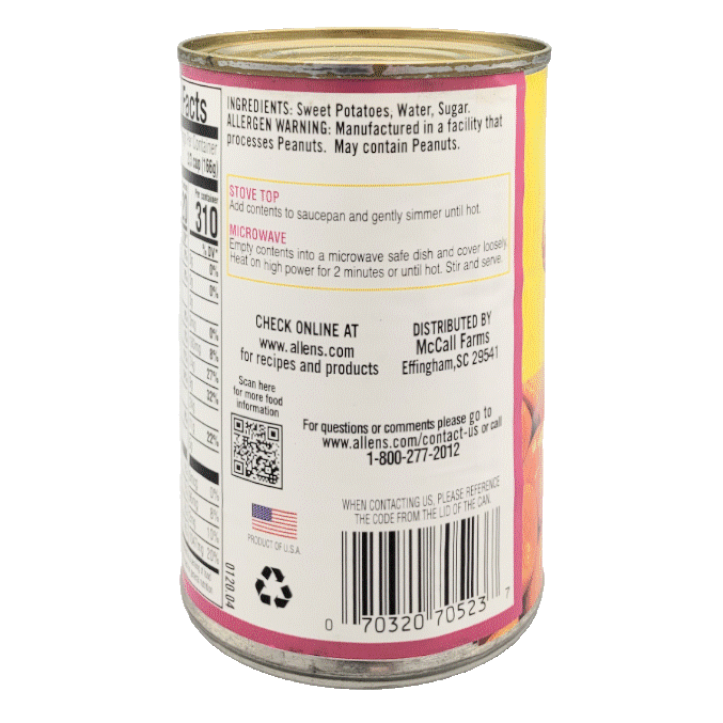 Trappey's Sugary Sam Yams Cut 425g; Afbeelding: 2