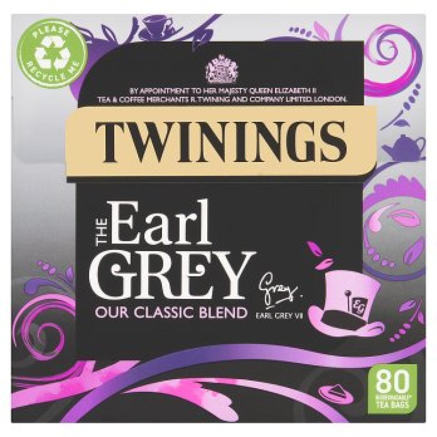 Twinings Earl Grey, 80 bags