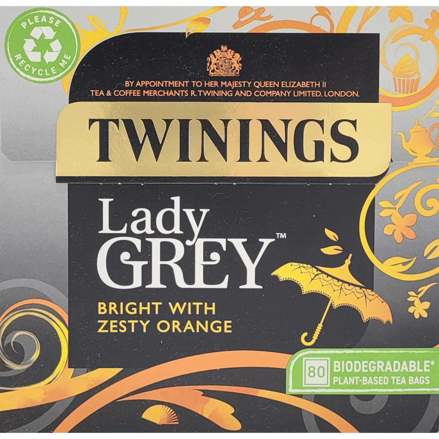 Twinings Lady Grey 80 bags, 200g