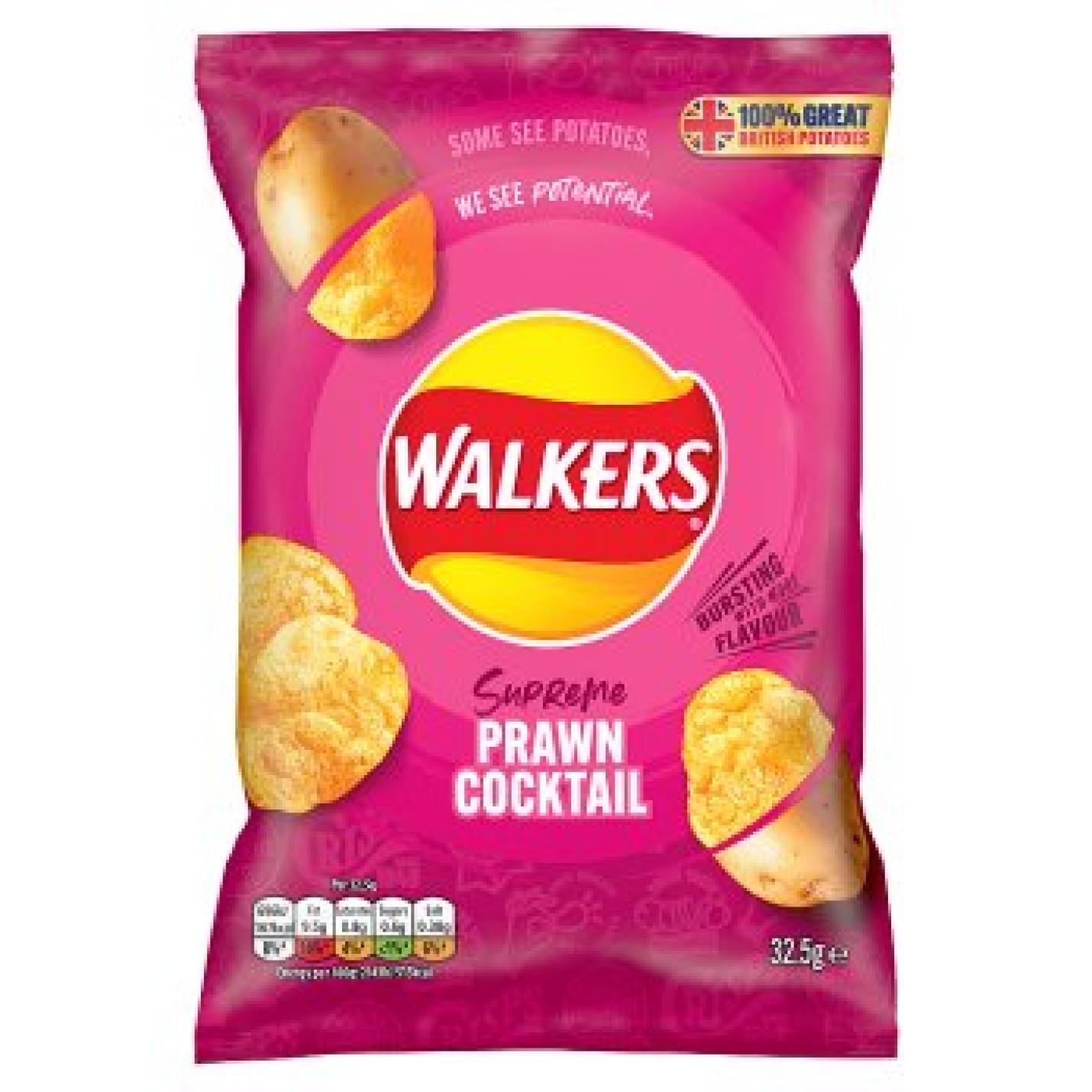 Walkers Prawn Cocktail, 32.5g