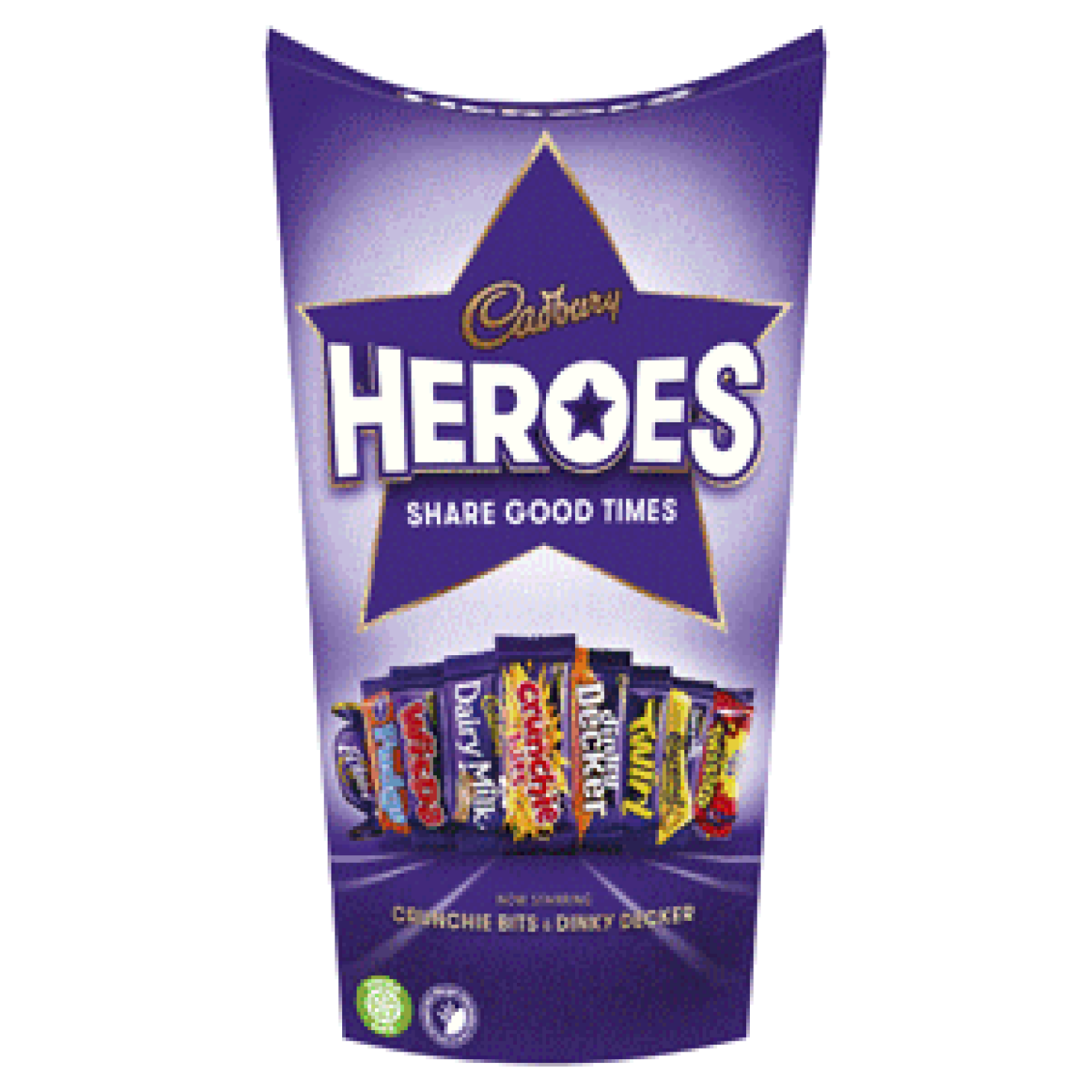Cadbury Heroes carton, 290g