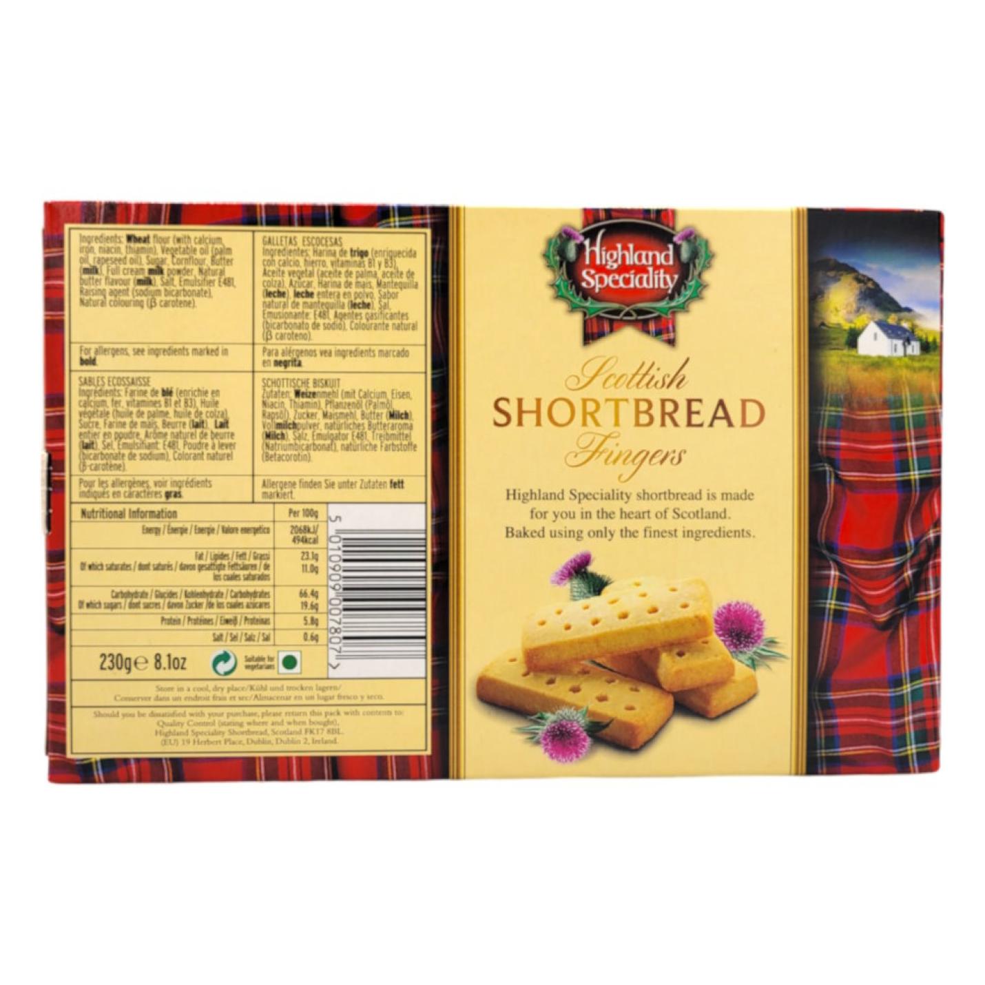 Highland Specialty Scottish Shortbread Fingers, 230g; Afbeelding: 2