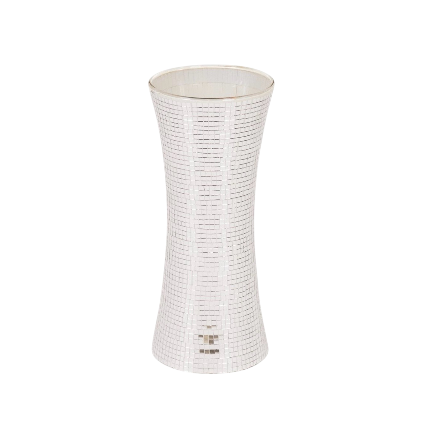 Housevitamin Bloemen Vaas  Disco Zilver Large