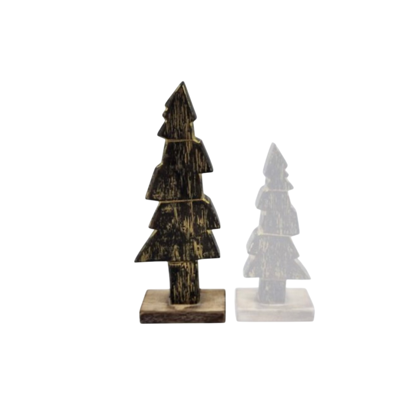 Woodart decoratieve Kerstboom Zwart goud Medium