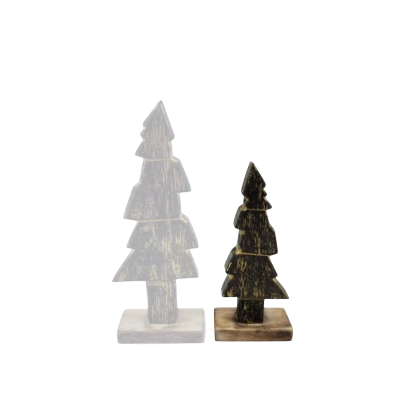 Woodart decoratieve Kerstboom Zwart goud Smal
