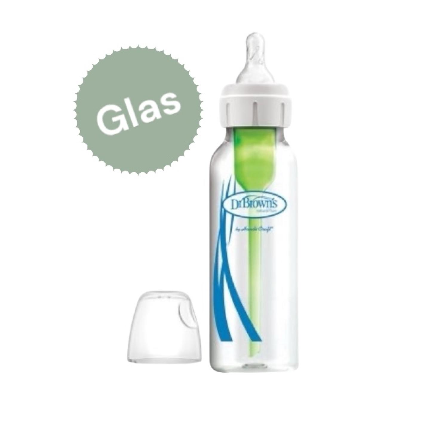 Smalle Halsfles GLAS 250ml