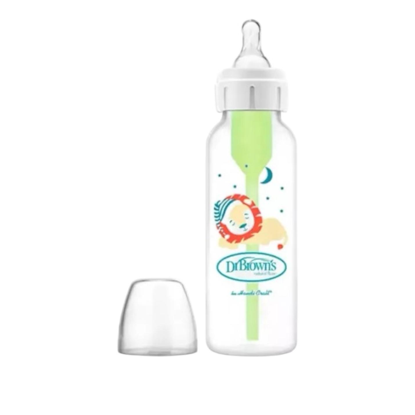 Dr.Brown's-standaard-fles-250ml-option-antikoliek-Leeuw