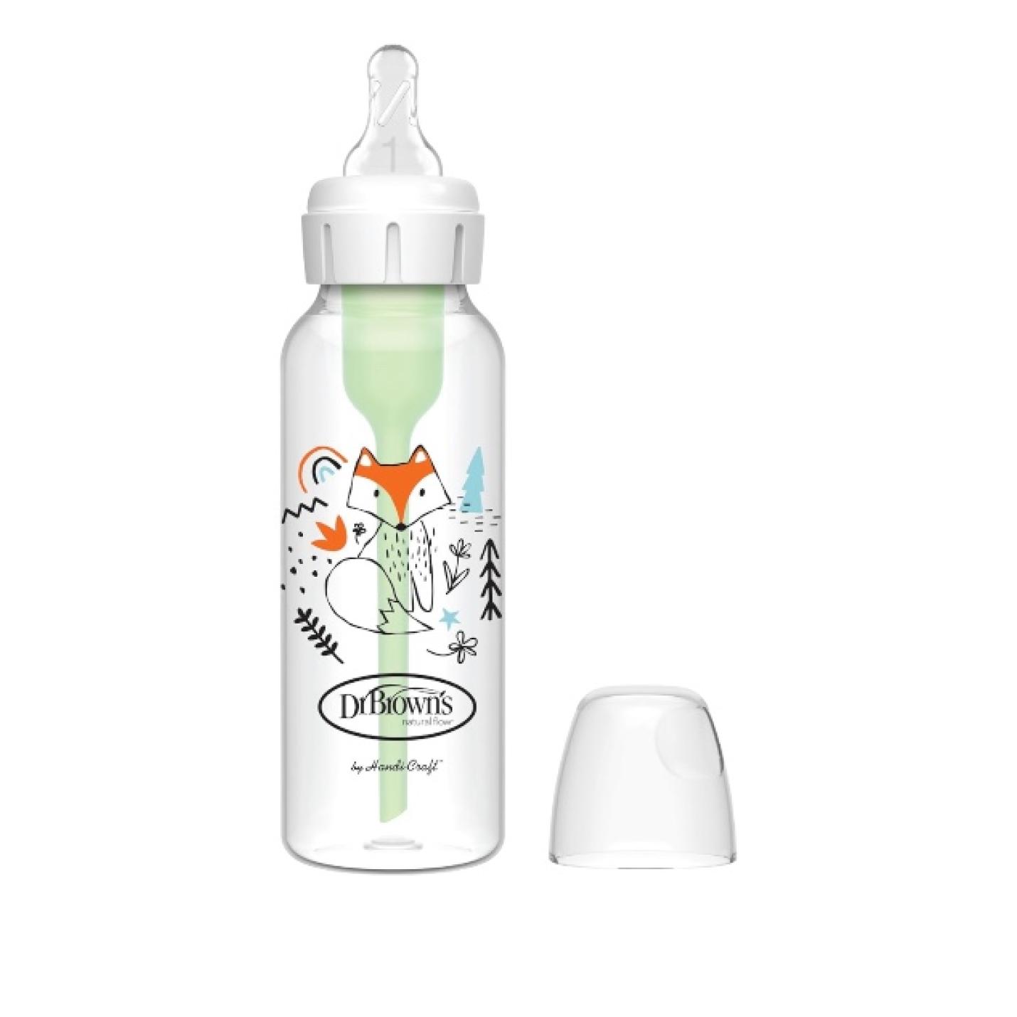 Dr.Brown's-standaard-fles-250ml-option-antikoliek-Vos