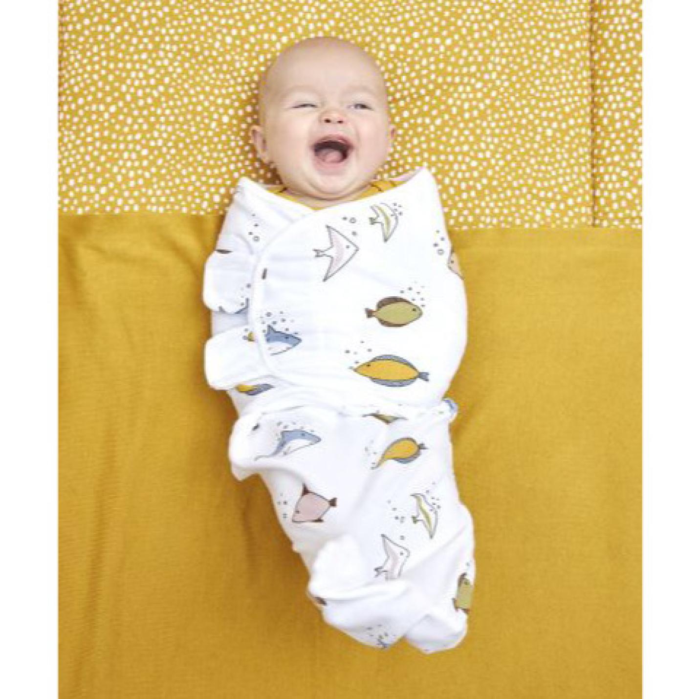 Swaddle Inbakerdoek Vissen; Afbeelding: 2