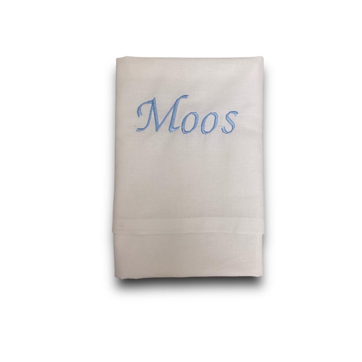Lakentje geborduurd Moos