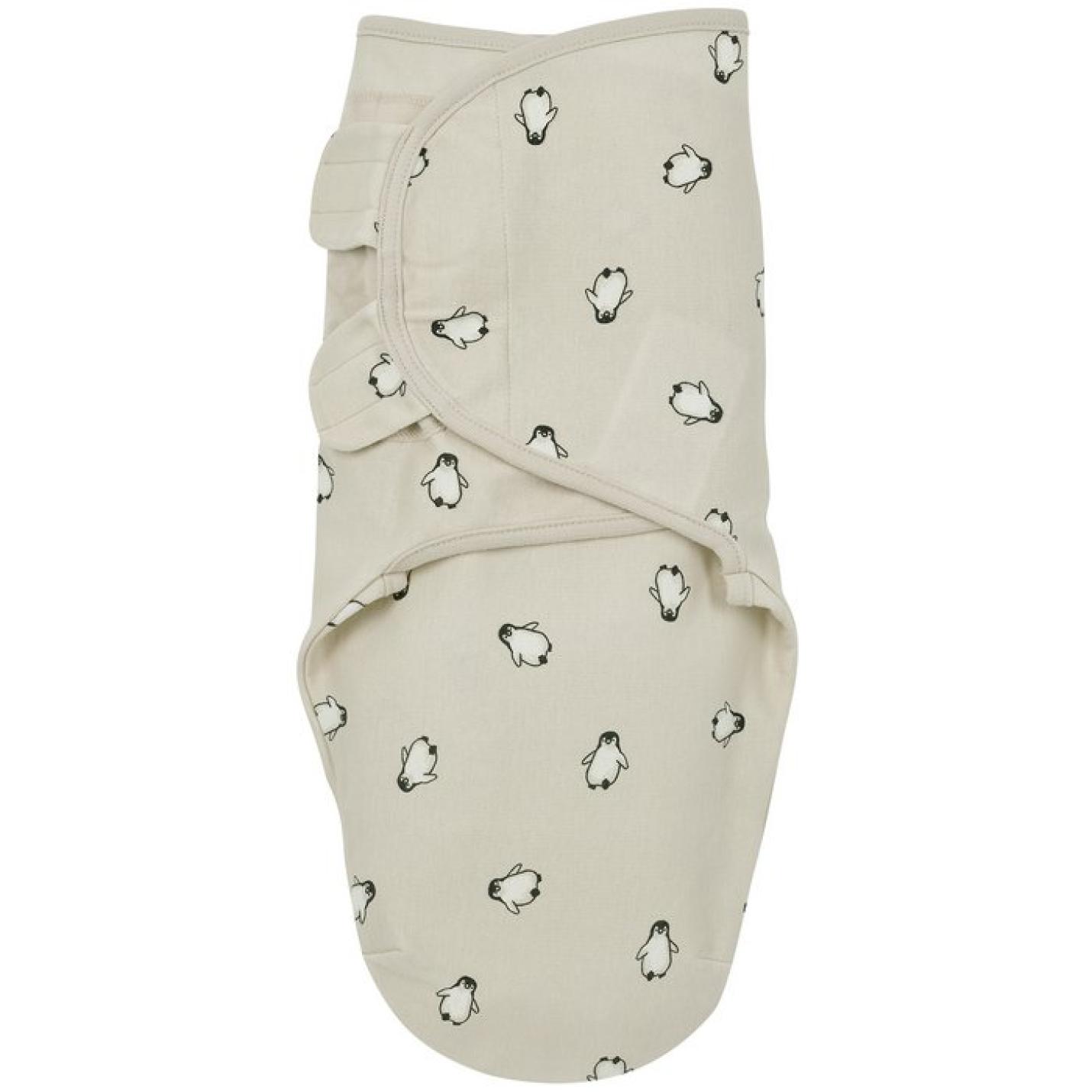 Meyco-Baby-Swaddle-inbakerdoek-1-pack-pinguïn-softsand