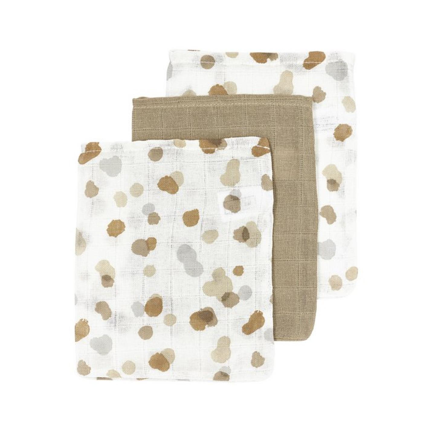 Meyco-baby-hydrofiel-stains-17x20- washandjes-3pack-sand