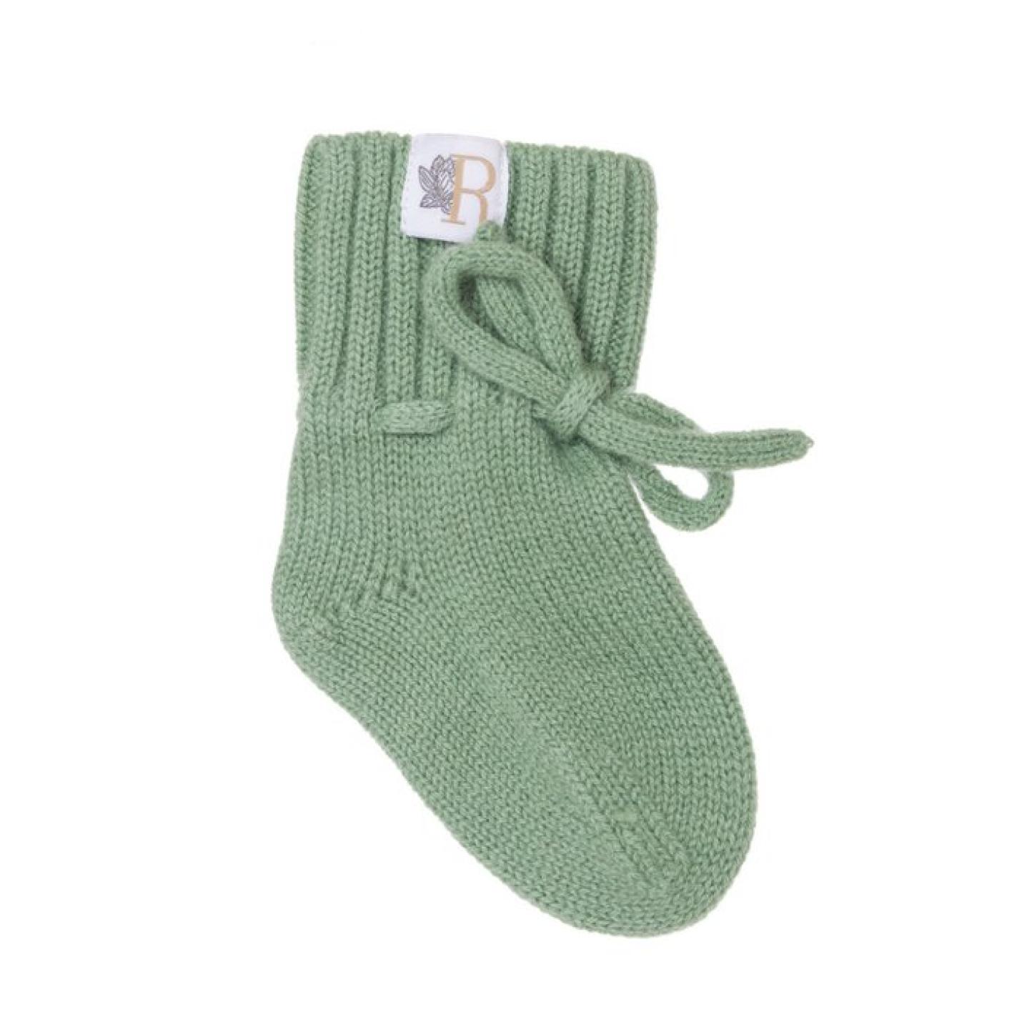 Rosini sloffen merinowol - olive - 2 slofjes