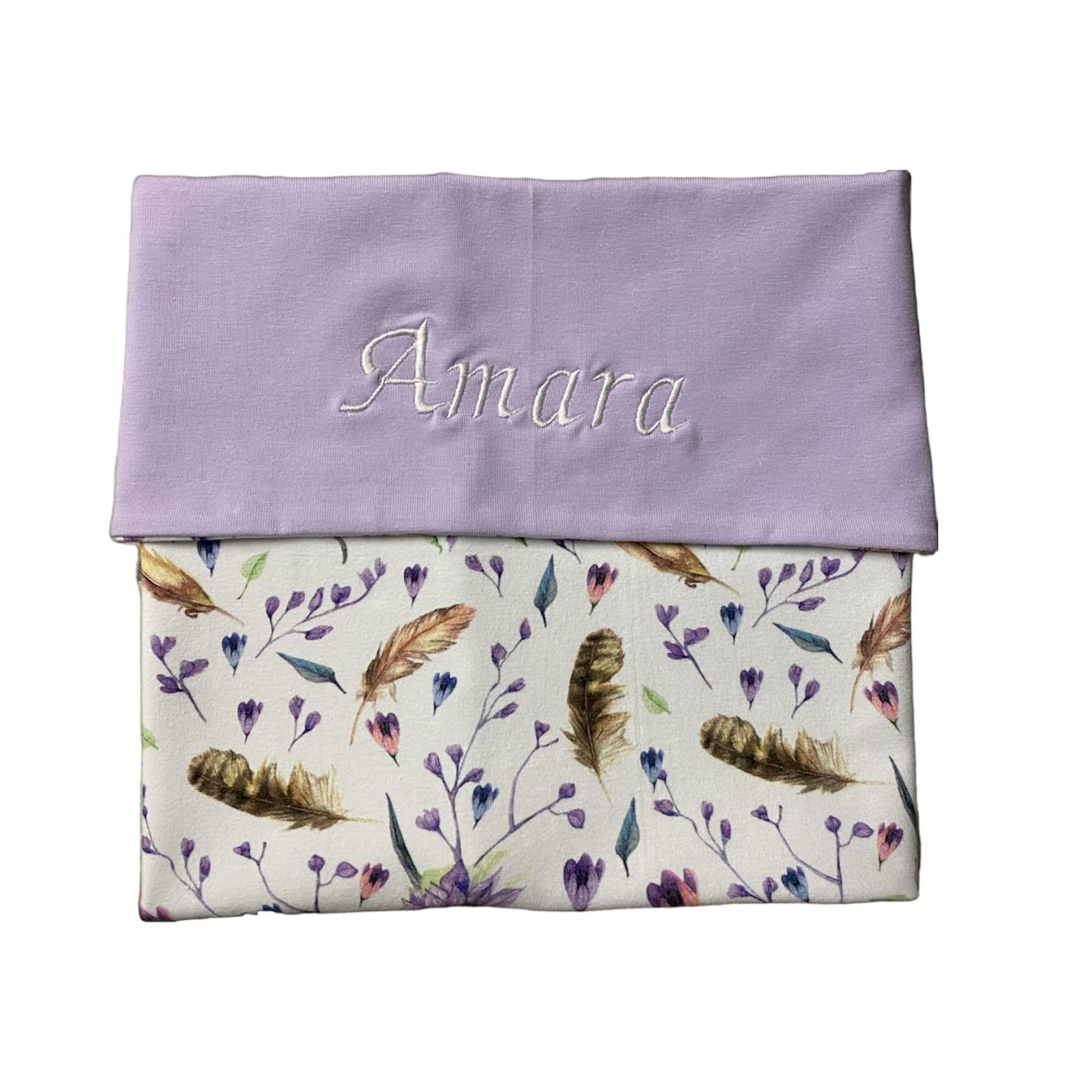 Couveusedekentje Bloemen en Veren; Afbeelding: 2