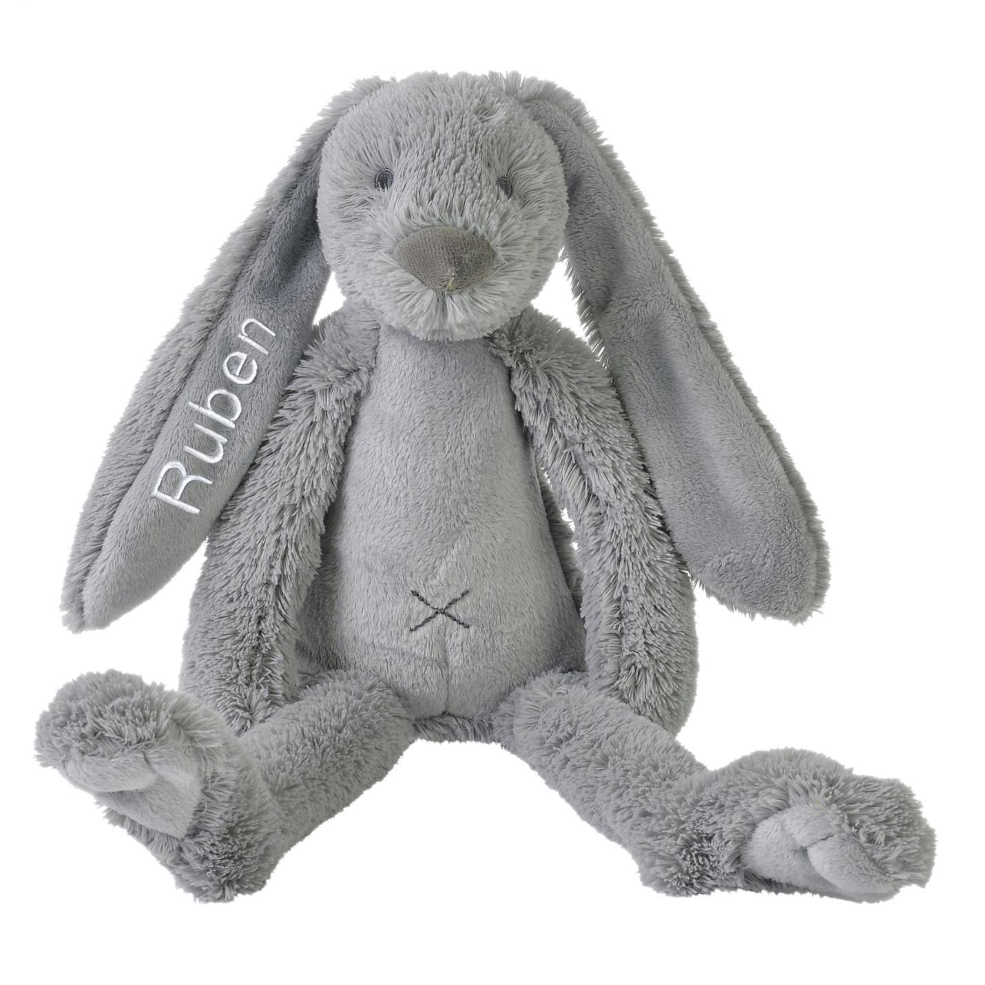 knuffel met naam richie grijs