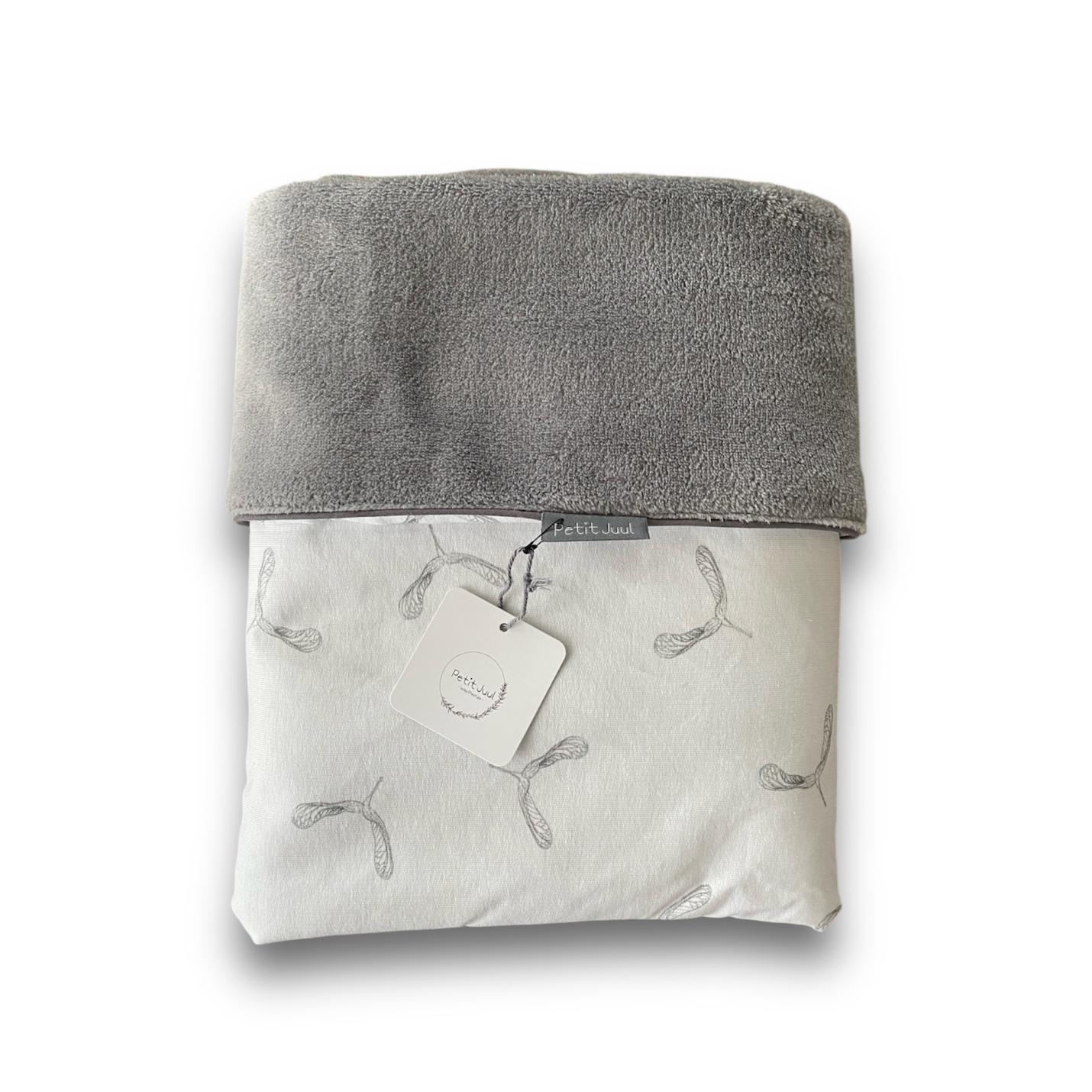 wiegdeken-teddy grijs-propellor