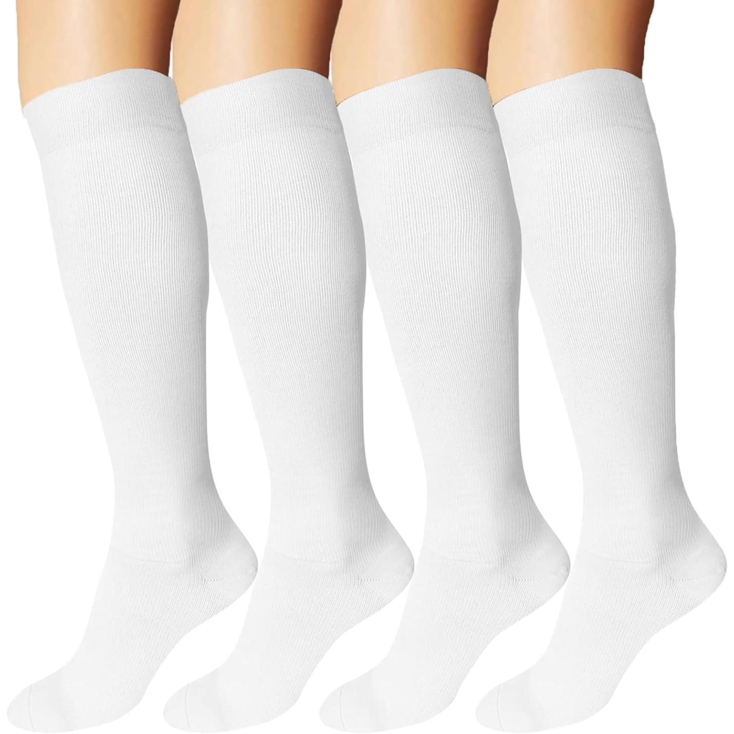 Boost je prestaties en herstel met deze ultieme compressiekousen! - XXL - wit 4 stuks. Compressiekousen hardlopen, compressiekousen dames, compressiekousen heren; Afbeelding: 2